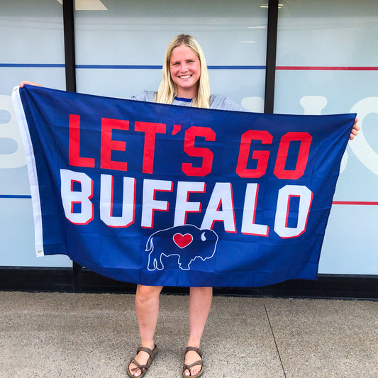 Let's Go Buffalo Flag 3ftX5ft