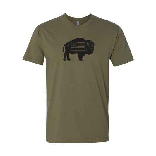 Distressed Buffalo Flag T-Shirt
