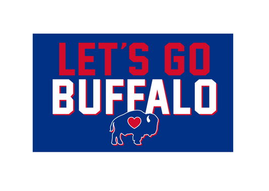 Let's Go Buffalo Flag 3ftX5ft