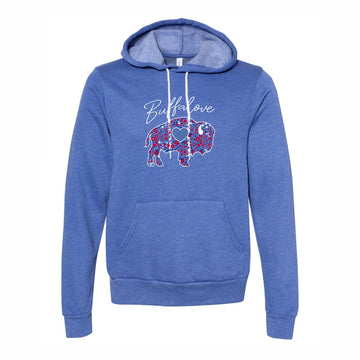Patriotic Floral Buffalo Hoodie