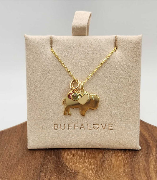 Gold Birthstone Charm (Necklace Not Included)