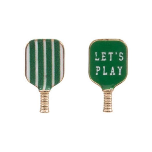 Let's Play Pickleball Earrings