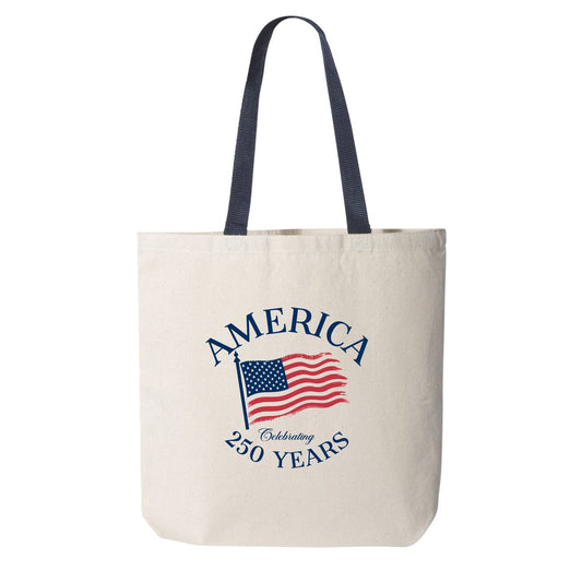 America Flag 250 Canvas Tote