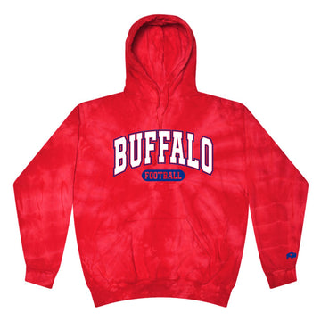 Buffalo Football Tie Dye Hoodie