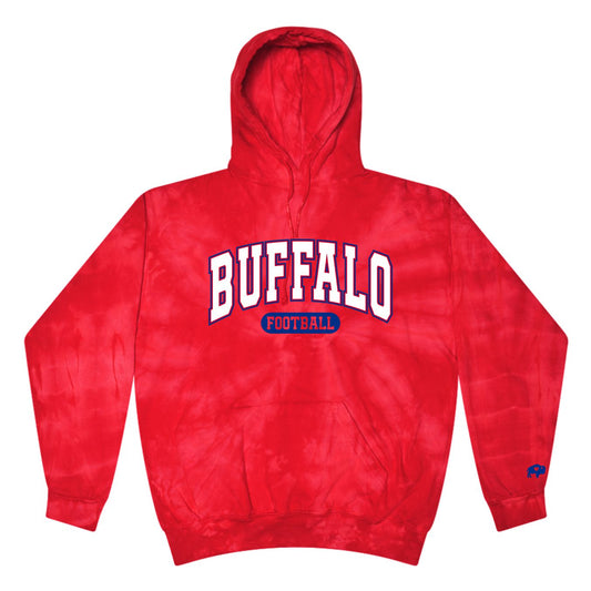 Buffalo Football Tie Dye Hoodie