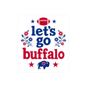 Floral Let's Go Sticker