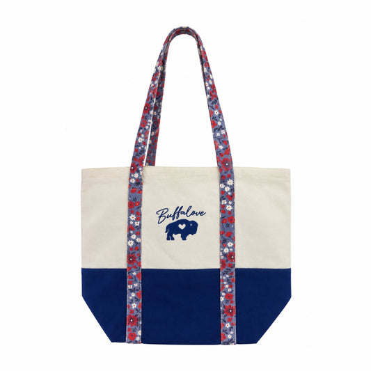 Flower Paisley Canvas Tote