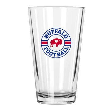 Football Circle Pint Glass