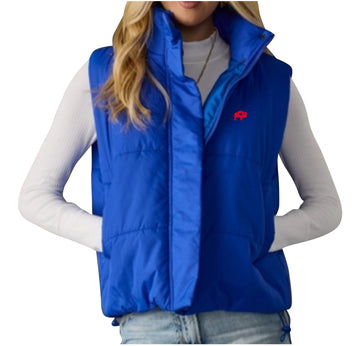 Ladies Cropped Puffer Vest