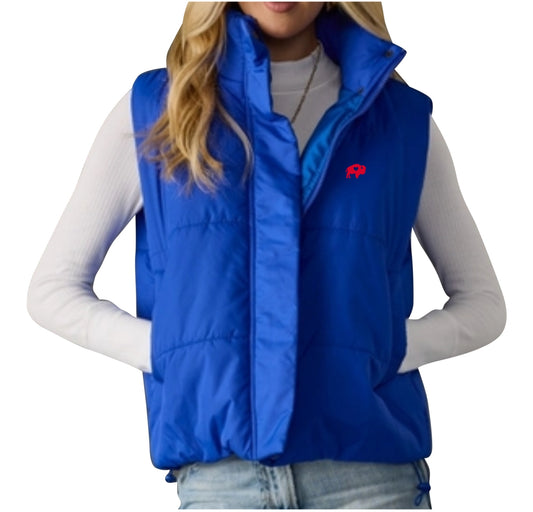 Ladies Cropped Puffer Vest