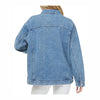 Football Helmet Oversized Denim Jacket