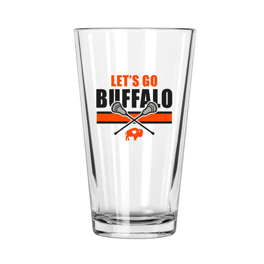 Buffalo Lacrosse Pint Glass