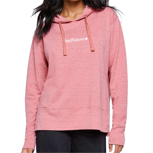 Ladies Buffalove Embroidered Lightweight Hoodie