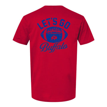 Left Chest Football T Shirt