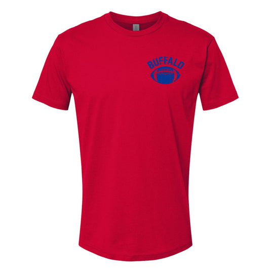 Left Chest Football T Shirt