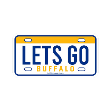 Let's Go Hockey Licence Plate Mini Sticker