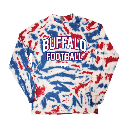 RWB Buffalo Football Tye Dye Long Sleeve