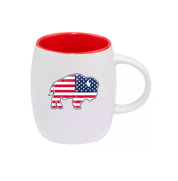 Distressed Flag Barrel Mug