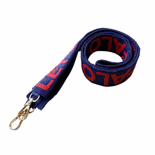 Let's Go Buffalo Beaded Purse Strap