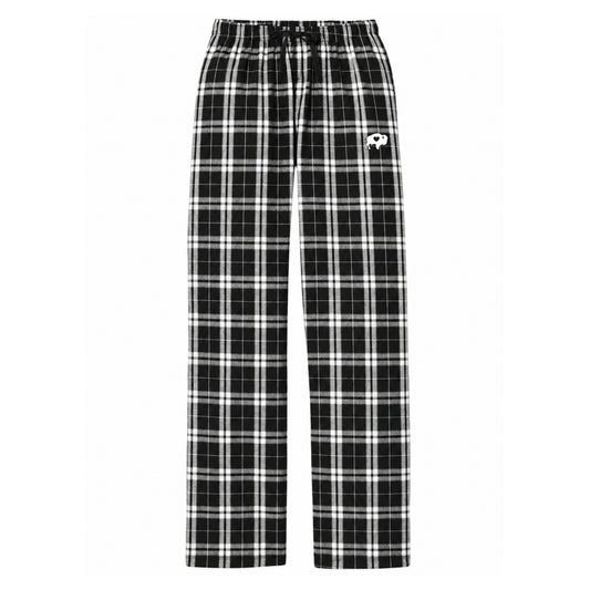 Ladies Black and White Plaid Pajama Pants
