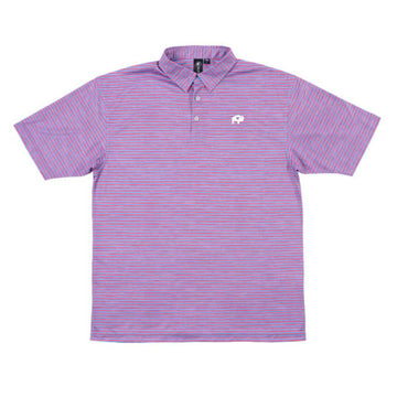 Mens Striped Polo
