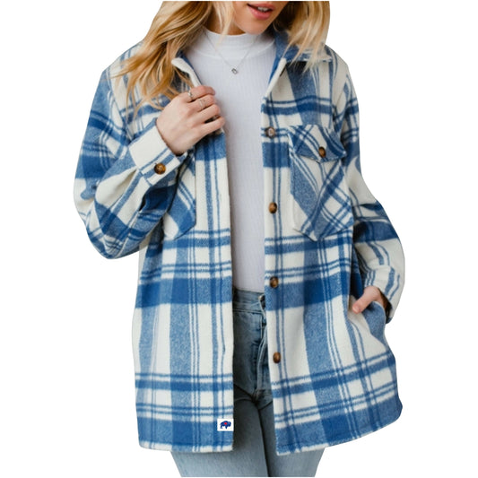 Blue Plaid Shacket