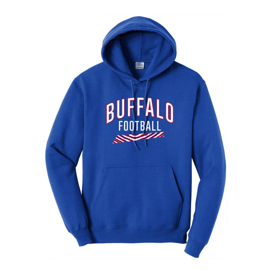 Buffalo Football Striped Hoodie