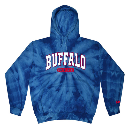 Buffalo Football Tie Dye Hoodie