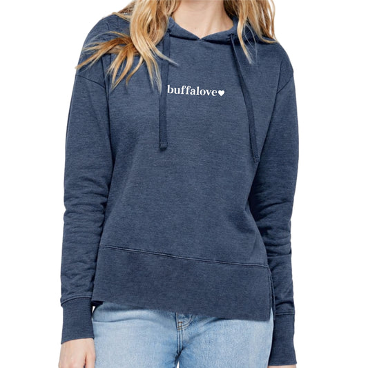 Ladies Buffalove Embroidered Lightweight Hoodie