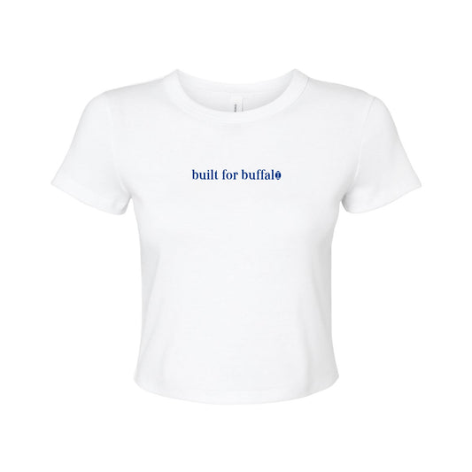 Ladies Built For Buffalo Mid-Crop T Shirt