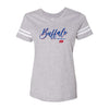 Ladies Cursive Buffalo V Neck