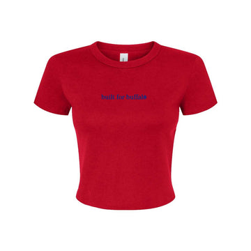 Ladies Built For Buffalo Mid-Crop T Shirt