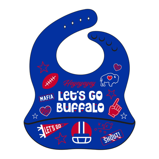 Let's Go Buffalo Silicone Bib