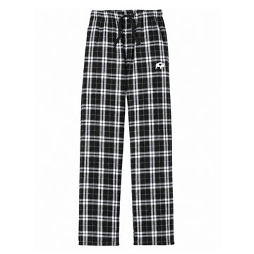 Mens Black and White Plaid Pajama Pants