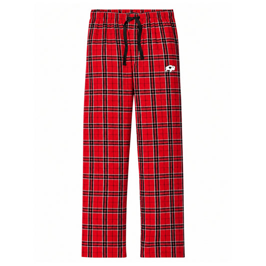 Mens Red and Black Plaid Pajama Pants