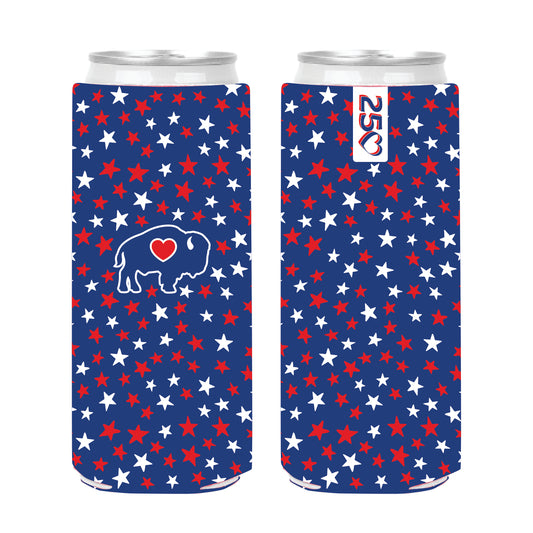 250 Stars Slim Can Koozie
