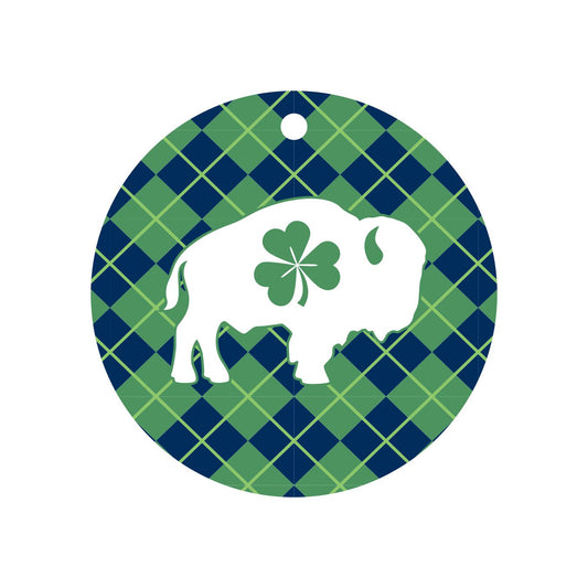 Buffalove Irish Plaid Ornament