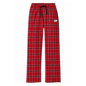 Ladies Black and Red Plaid Pajama Pants