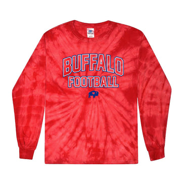 Collegiate Buffalo Football Tie Dye Long Sleeve