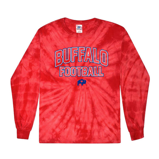 Collegiate Buffalo Football Tie Dye Long Sleeve