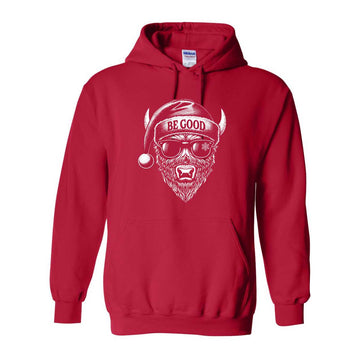Santa Buffalo Be Good Hoodie