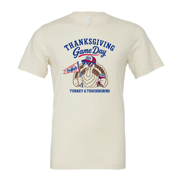 Football Thanksgiving Tan T Shirt