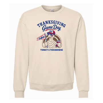 Football Thanksgiving Tan Sweatshirt