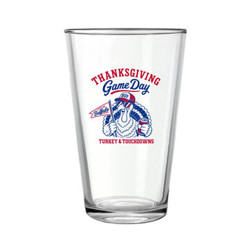 Turkey & Touchdowns Pint Glass